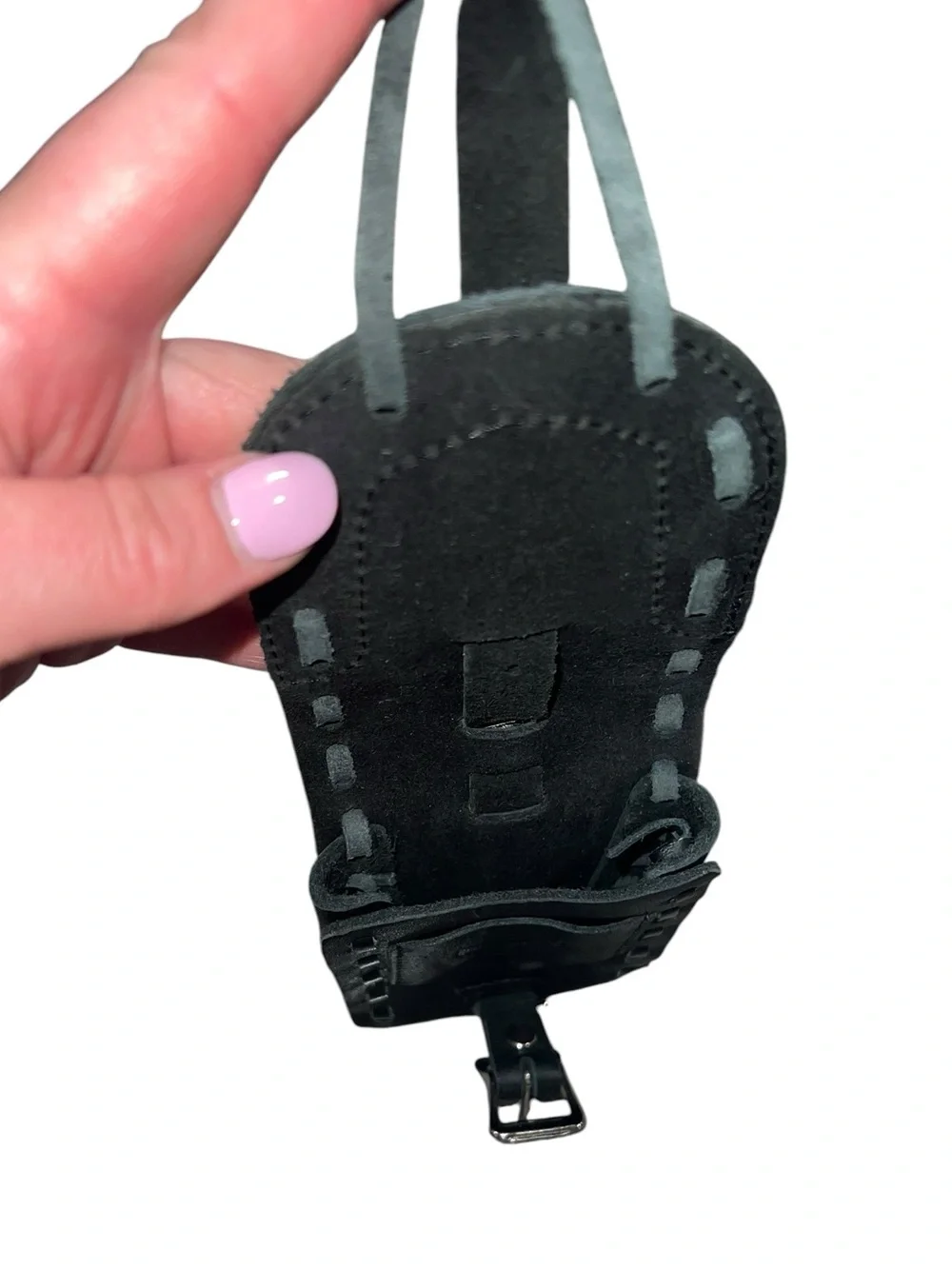 Harley-Davidson Black Leather Belt Clip Pouch Key Holder Biker Accessory